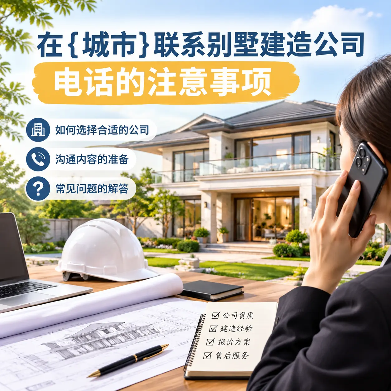在雷山联系别墅建造公司电话的注意事项