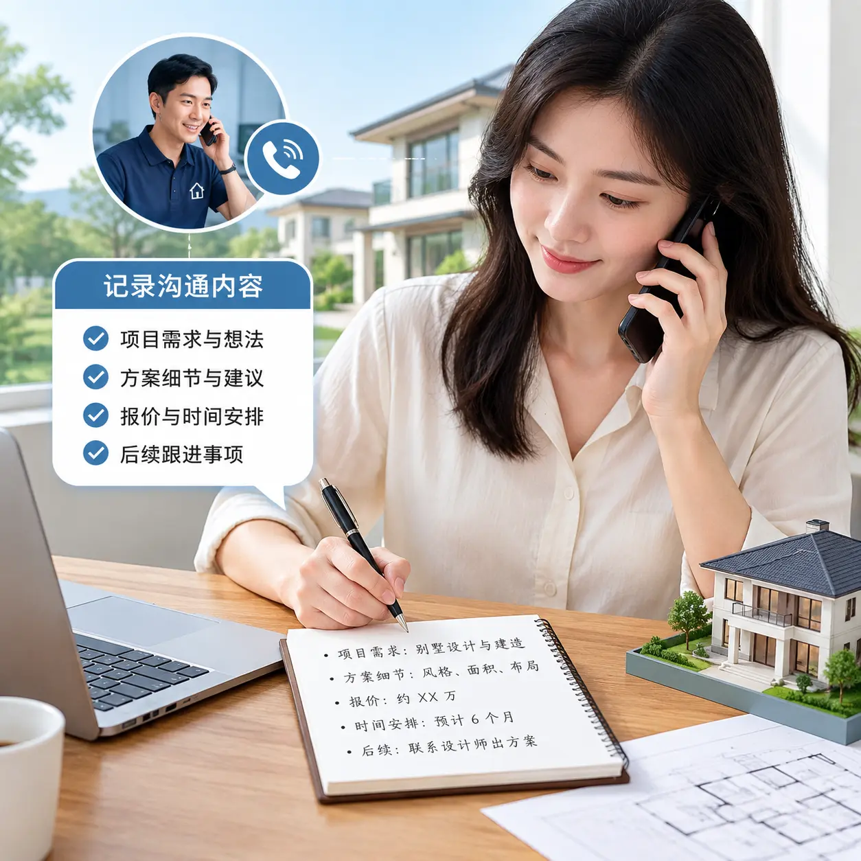 如何利用别墅建造公司电话进行有效沟通?